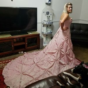 Alfred Angelo pink wedding dress or dress for quinceanera